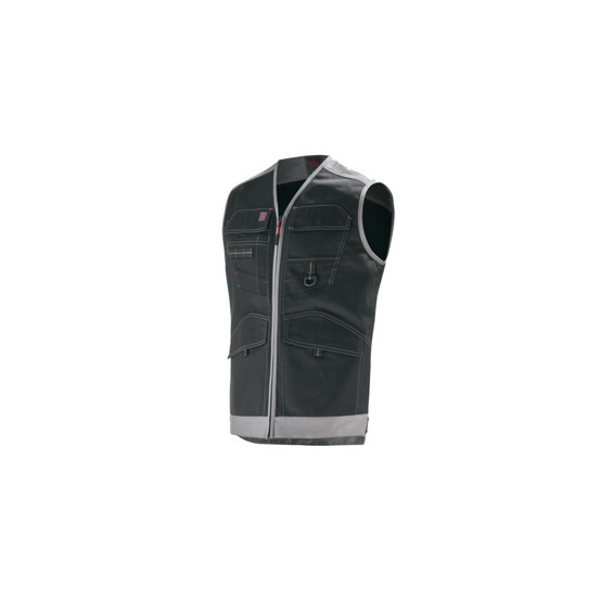 Gilet de travail trowel sans manches 9attup gris noir t2 lafont la 9attup 887 2