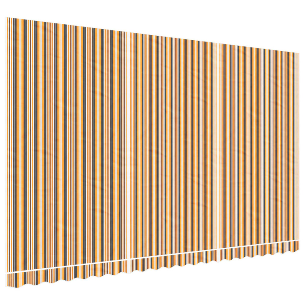 Tissu de remplacement pour auvent rayures multicolores 5x3 m