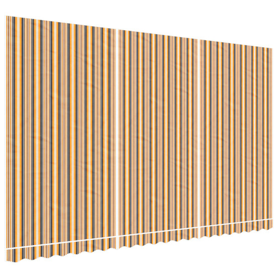 Tissu de remplacement pour auvent rayures multicolores 5x3 m