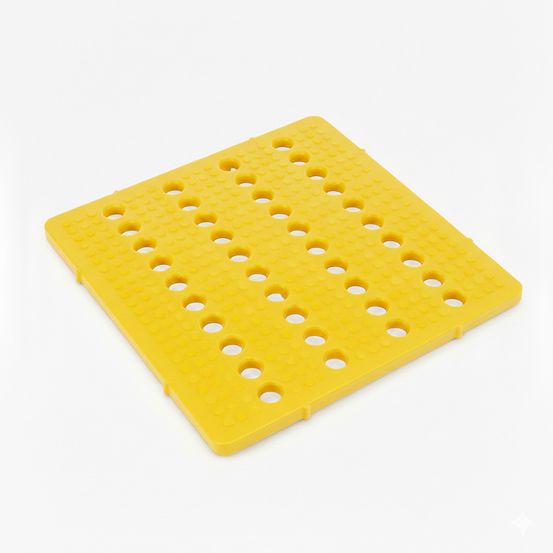Gripsquare 50 - plaque pehd antidérapante - plast'up rotomoulage