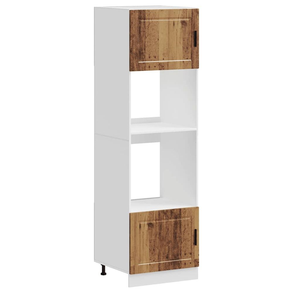 Armoires de four 2 pcs porto vieux bois bois d'ingénierie
