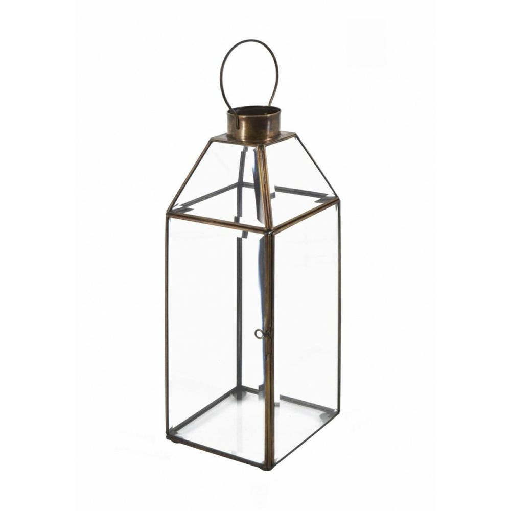 Lanterne bronze verre bronze - décoration d'autrefois