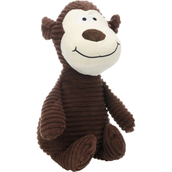 Jouet ribbi singe brun xxl 46 cm pour chien