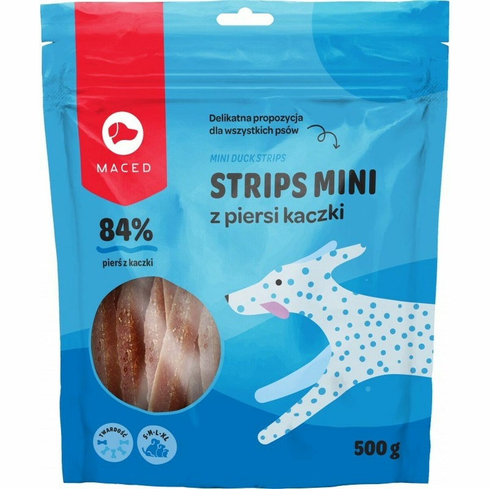 Snack pour chiens maced mini canard 500 g