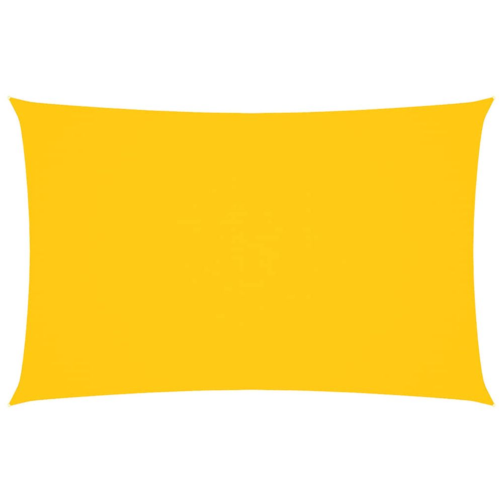 Voile de parasol tissu oxford rectangulaire 2,5x5 m jaune