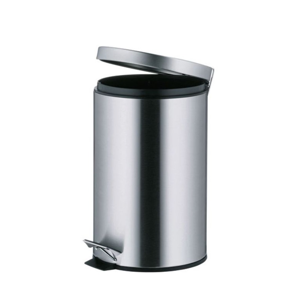 Poubelle à pédale 12l inox mat - 10927
