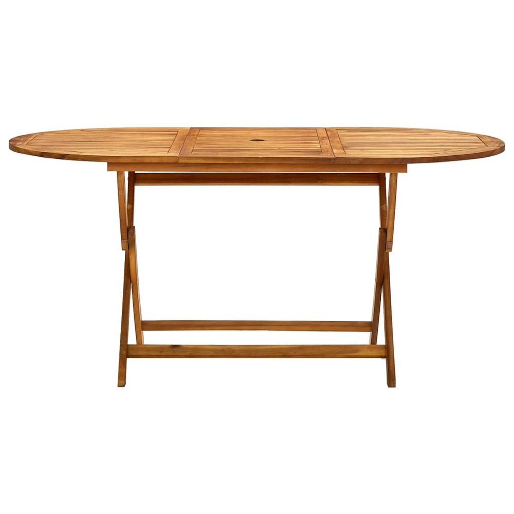 Table de jardin pliable 160x85x75 cm bois d'acacia massif