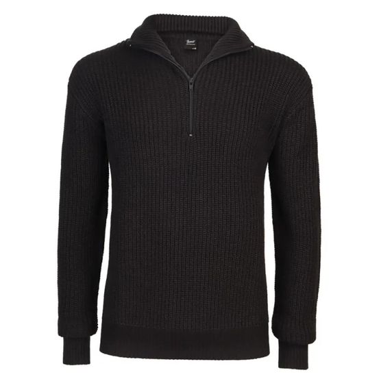 Pull troyer noir à col camionneur - brandit® homme