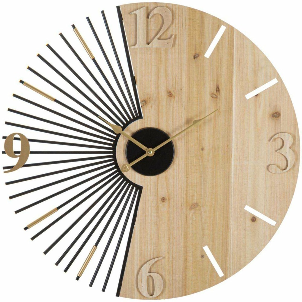 Horloge murale en métal wordy 60 x 3.5 cm