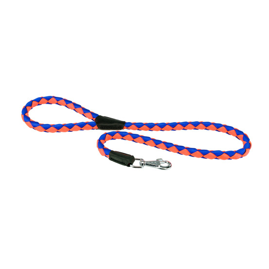 Laisse pour chiens en nylon tressé twist matic g18/110, avec mousqueton magnétique automatique