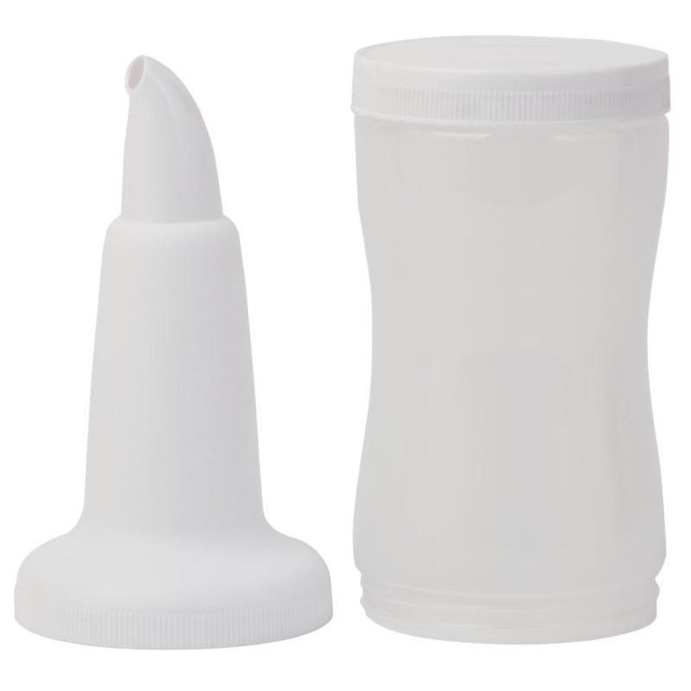 Bouteille verseuse de bar professionnelle 1,08 l - blanche