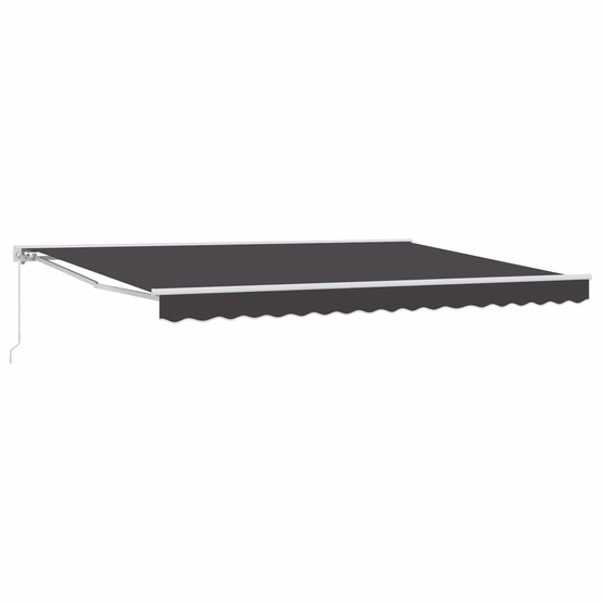 Auvent rétractable manuel anthracite 5 × 3,5 m