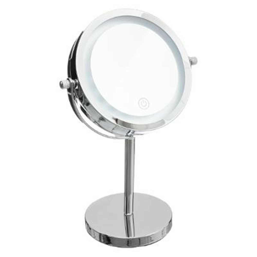 Miroir pivotant rond sur pied 