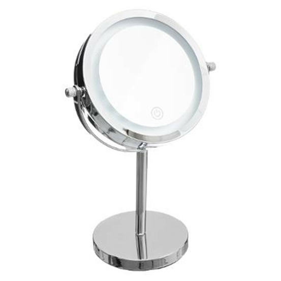 Miroir pivotant rond sur pied