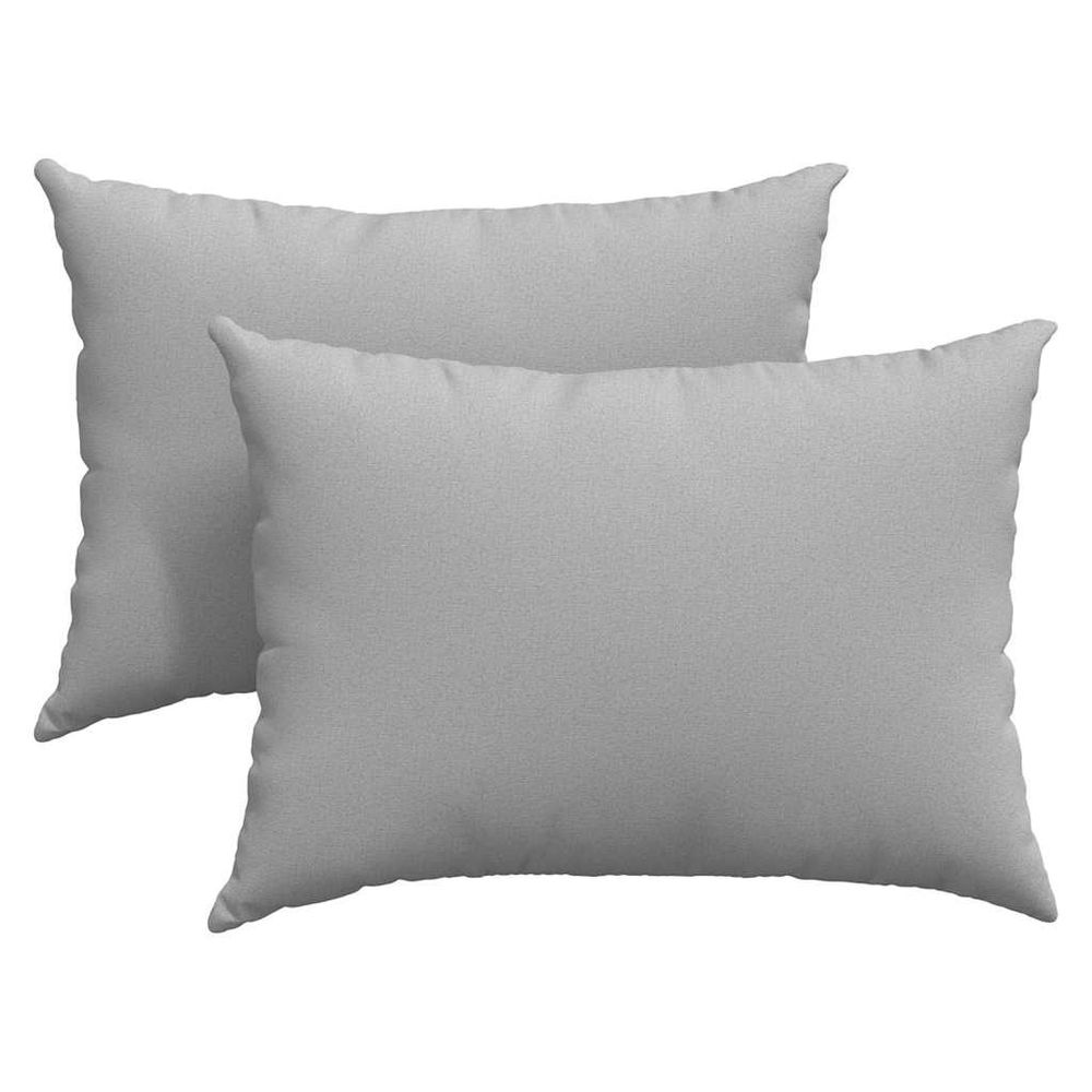 Coussins de canapé 2 pc tissu gris nuage 70 x 50 cm
