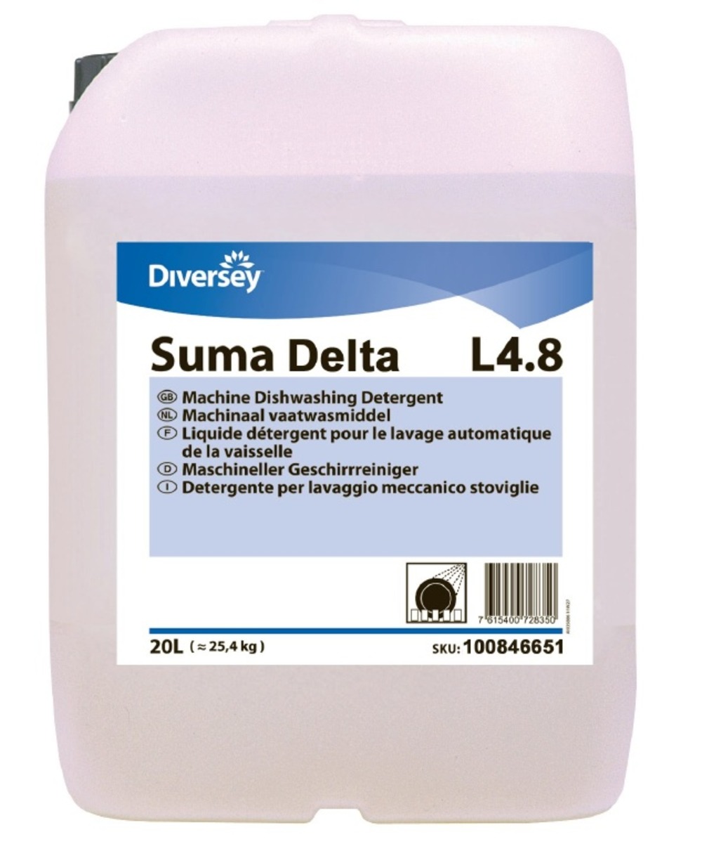 Suma delta liquide détergent pour lave vaisselle en eau dure bidon 20l - diversey