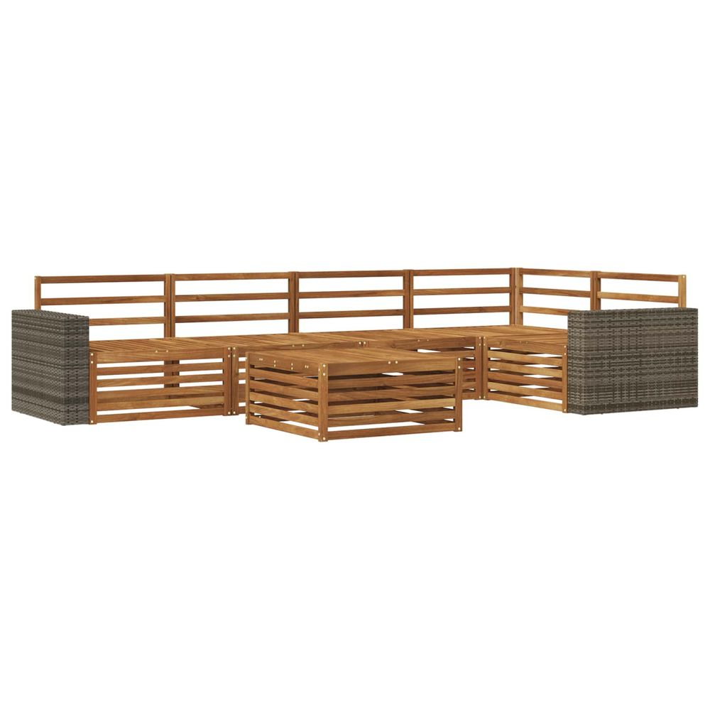 Ensemble de canapés d'extérieur 6 pc naturel
