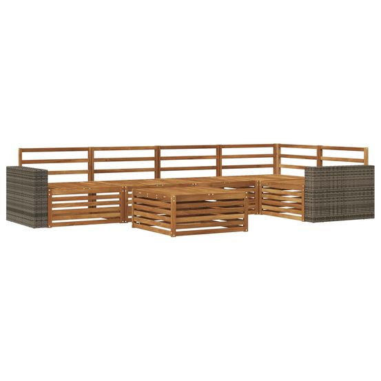 Ensemble de canapés d'extérieur 6 pc naturel