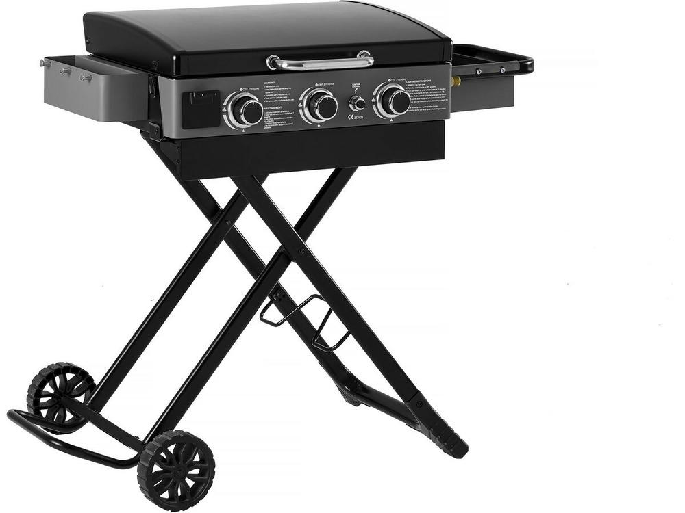 Plancha à gaz avec chariot pliable et portable 