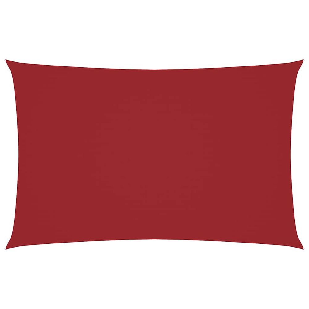 Voile de parasol tissu oxford rectangulaire 2,5x5 m rouge