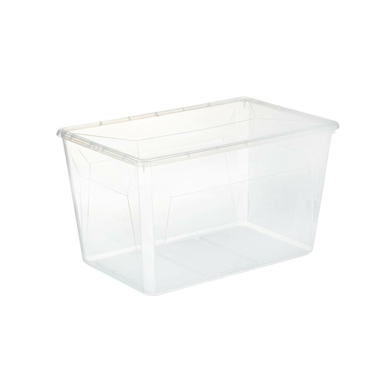 5five - boîte en plastique transparente 50l