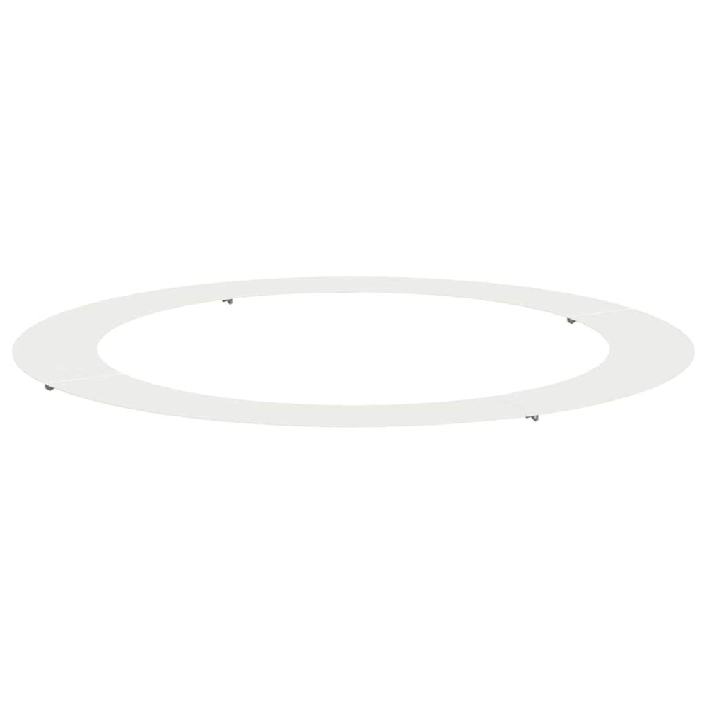 Adapté pour anneau d'arbre plat blanc ø90 / 120 cm acier