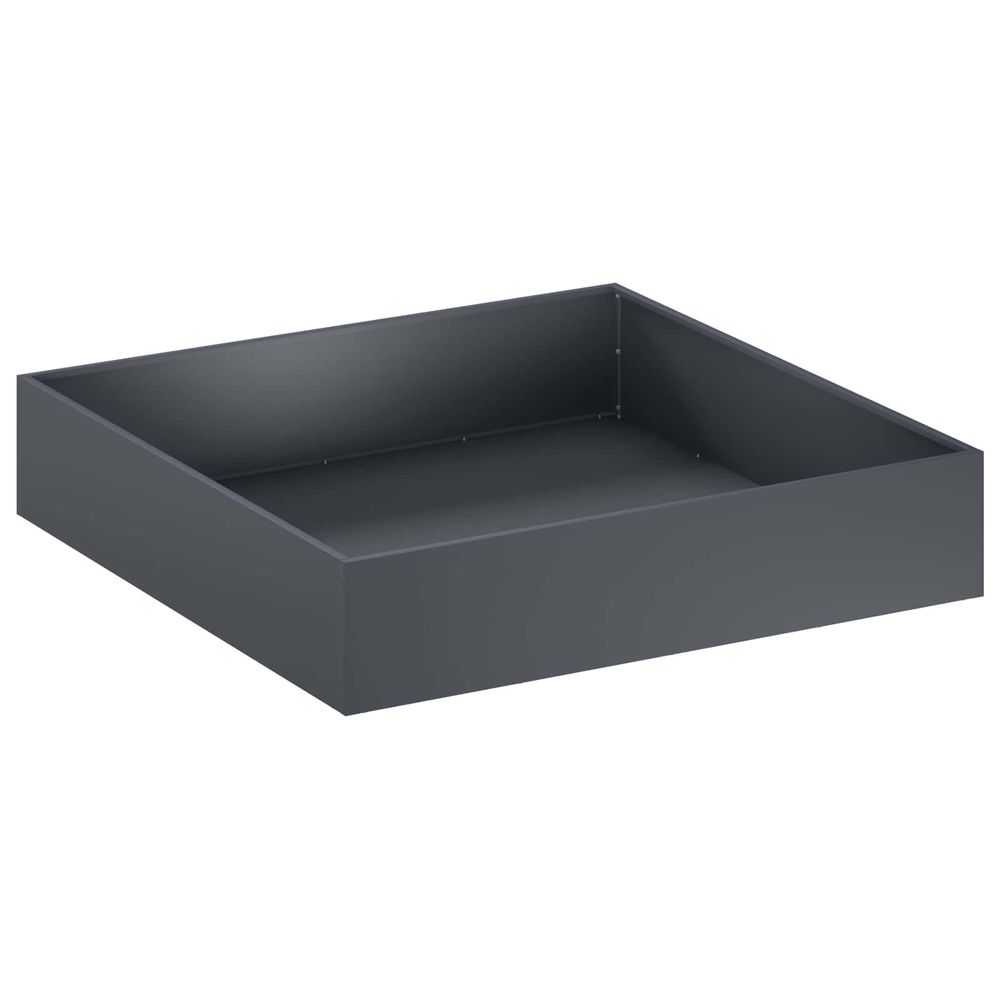 Cache-pot de jardin anthracite 100 x 100 x 20 cm