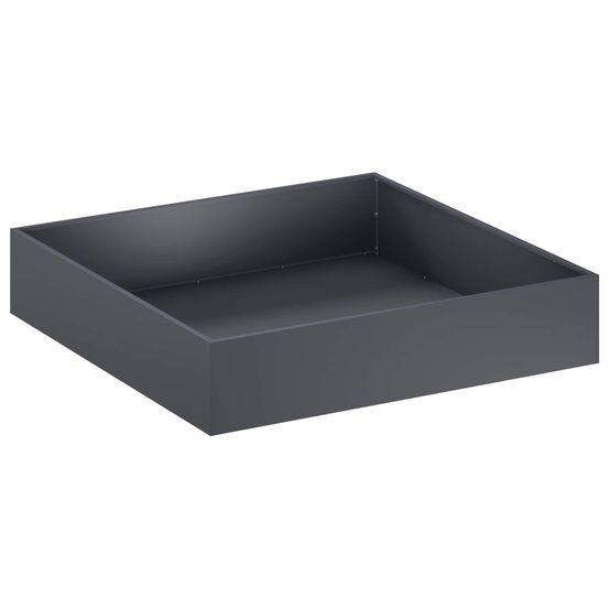 Cache-pot de jardin anthracite 100 x 100 x 20 cm