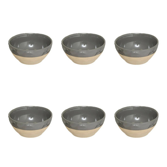 Lot de 6 bols en faïence