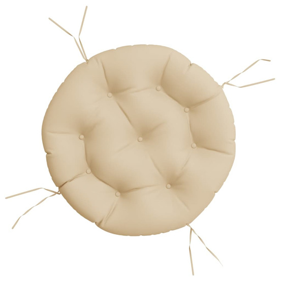 Coussin rond beige ø 60 x11 cm tissu oxford