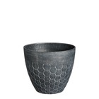 Mica decorations - cache-pot en plastique ruche noire d30,5