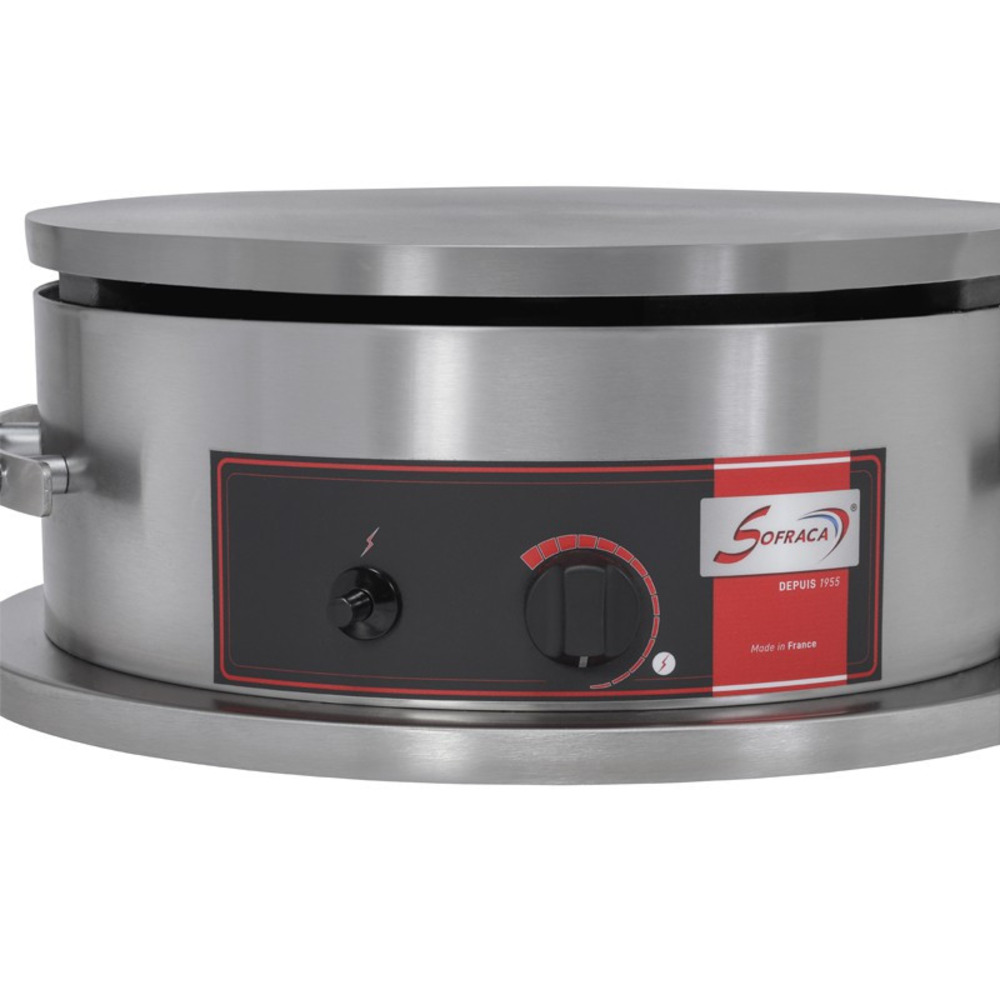 Crêpière gaz professionnelle usage intensif - ø 400 mm - sofraca