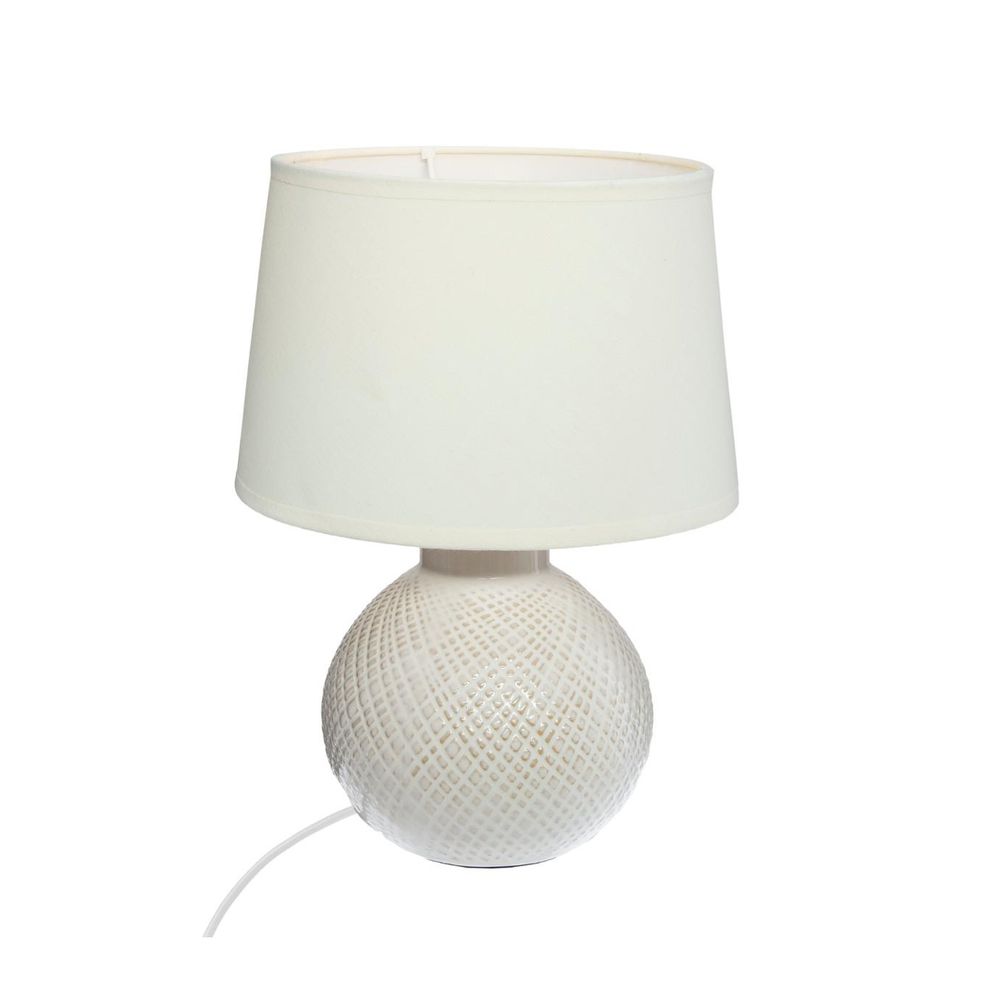 Lampe à poser pied boule en céramique h 28.5 cm
