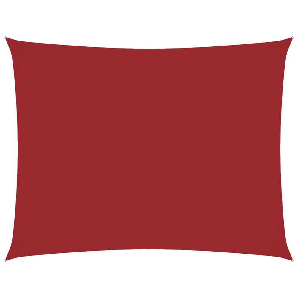 Voile de parasol tissu oxford rectangulaire 6x8 m rouge