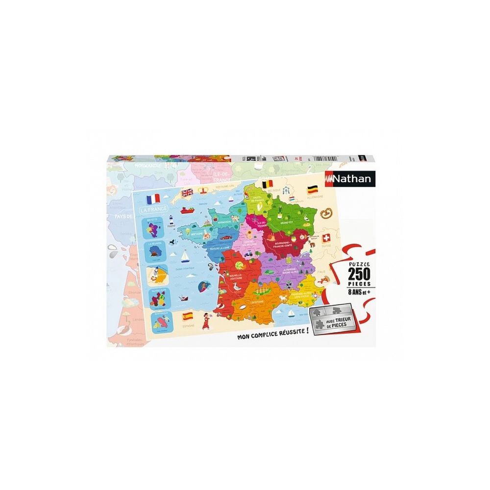 Puzzle 250 p carte de france