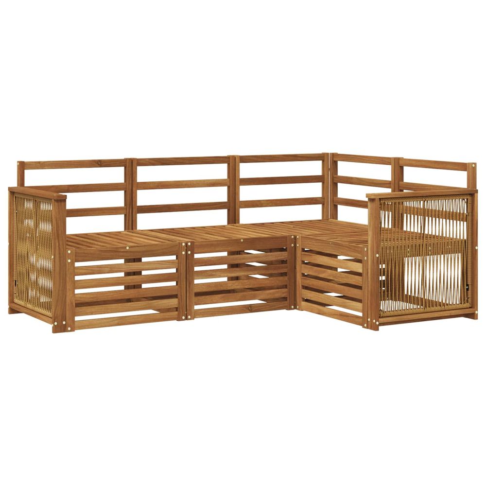 Ensemble de canapés d'extérieur 4 pc polyester