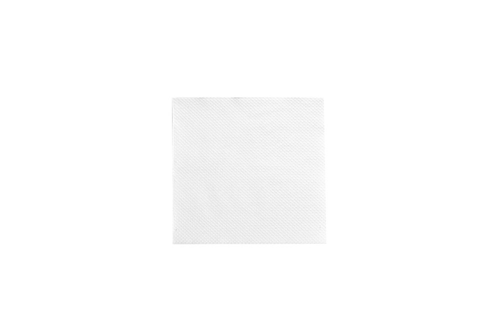 Serviette en ouate blanche micropoint 20 x 20 cm 2 plis pliée en 4 - 2400 unités - betik