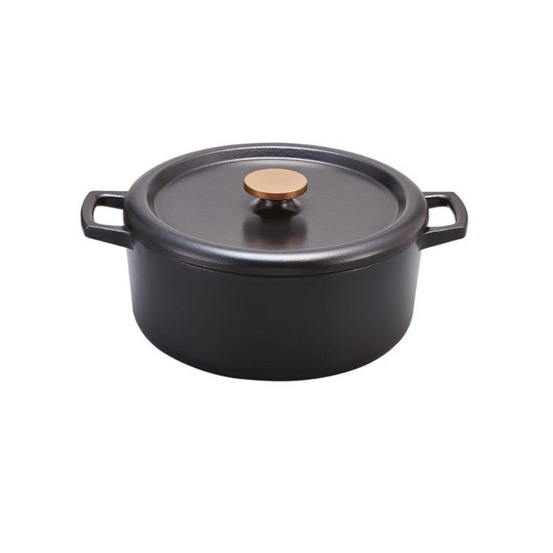 Cocotte en fonte émaillée 30cm noir - 100168