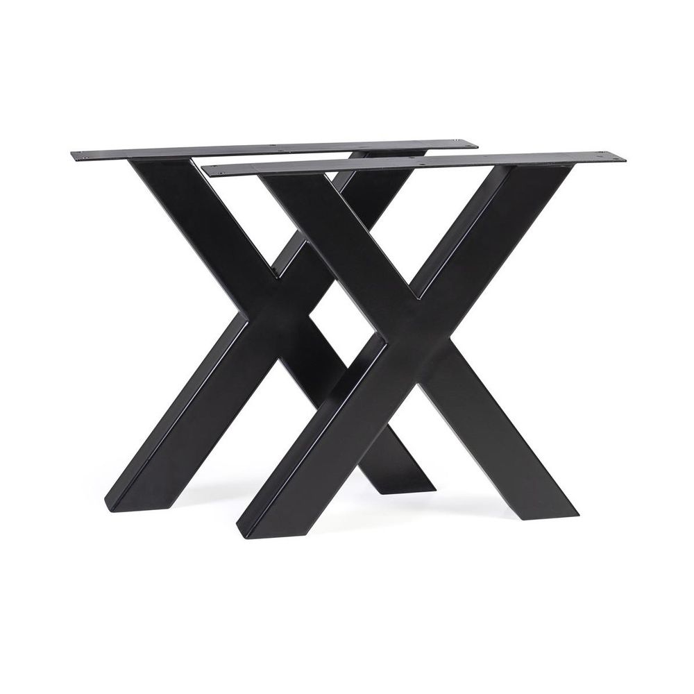 Pied de table à manger fer noir - décoration d'autrefois