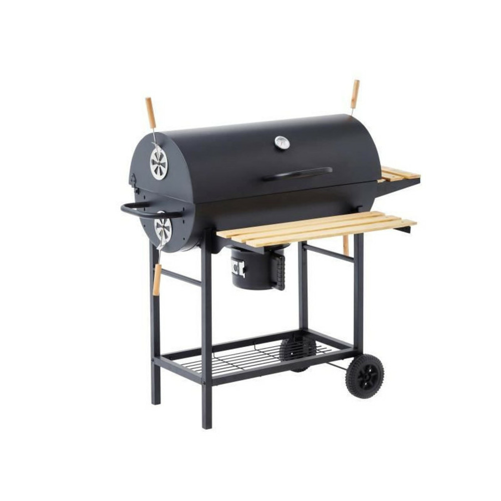 Barbecue charbon mike - surface de cuisson 71 x 35 cm