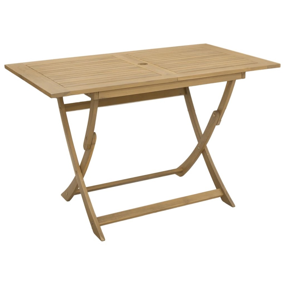 Table pliable de jardin 120x70x75 cm bois d'acacia solide