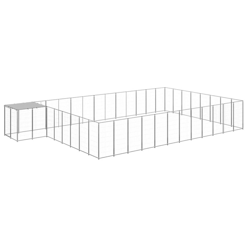 Chenil argenté 30,25 m² acier