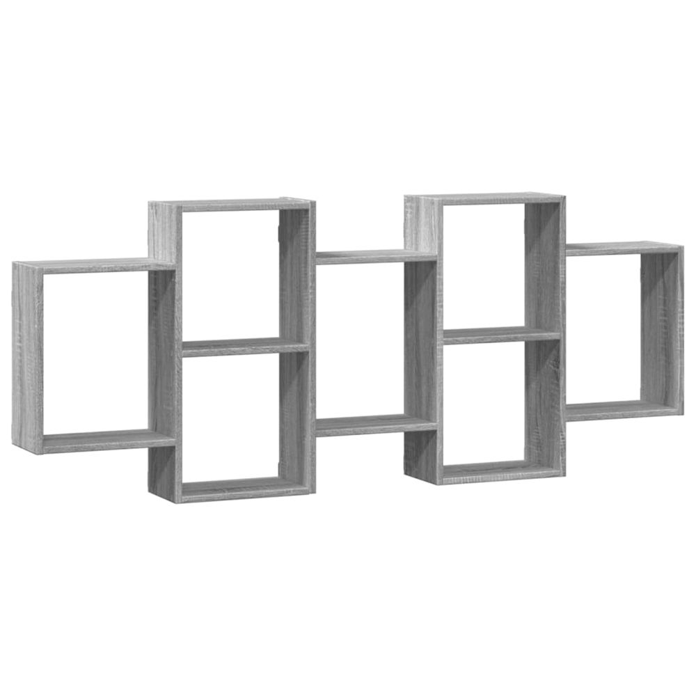 Étagère murale sonoma gris 159x18x65 cm bois d'ingénierie