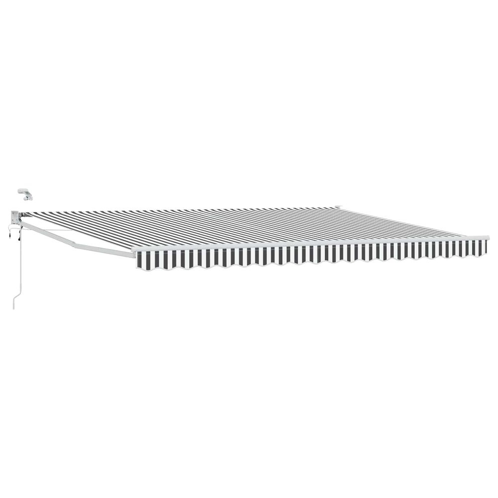 Auvent rétractable électrique anthracite et blanc 4 × 3 m