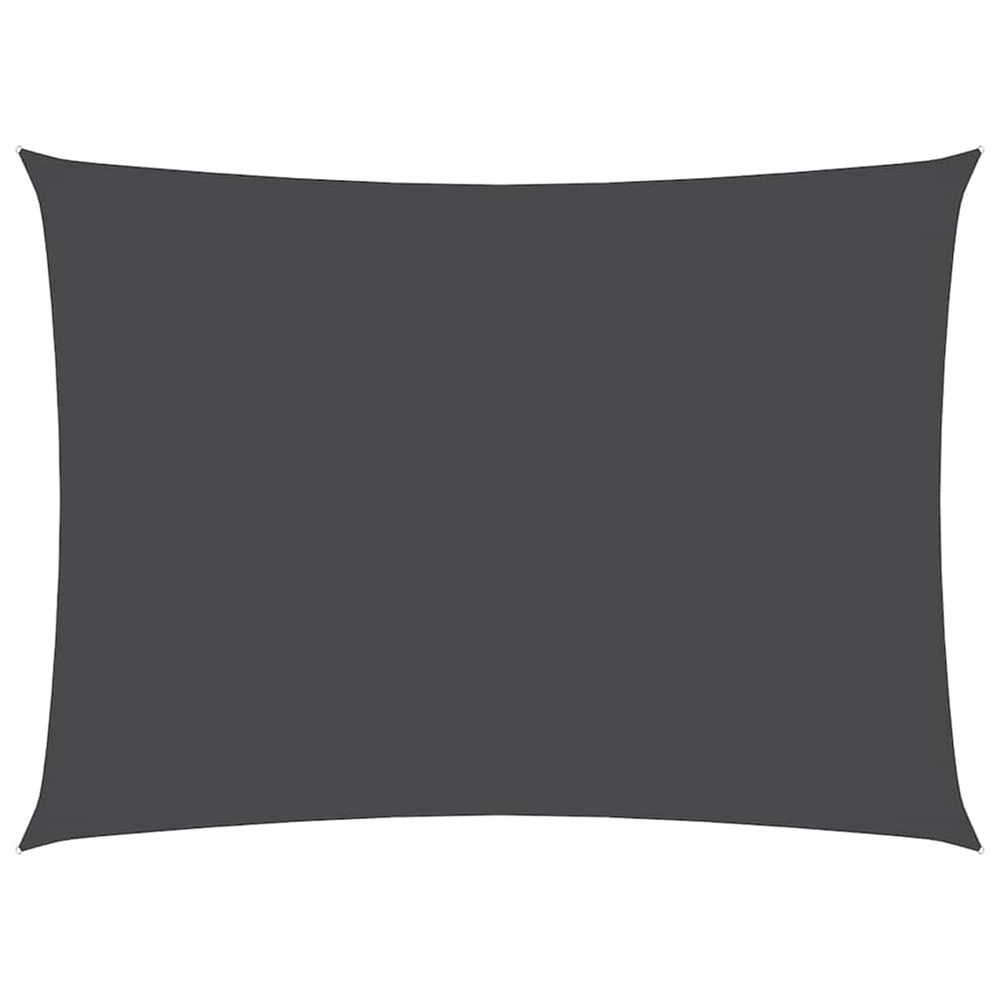 Voile de parasol tissu oxford rectangulaire 3x5 m anthracite