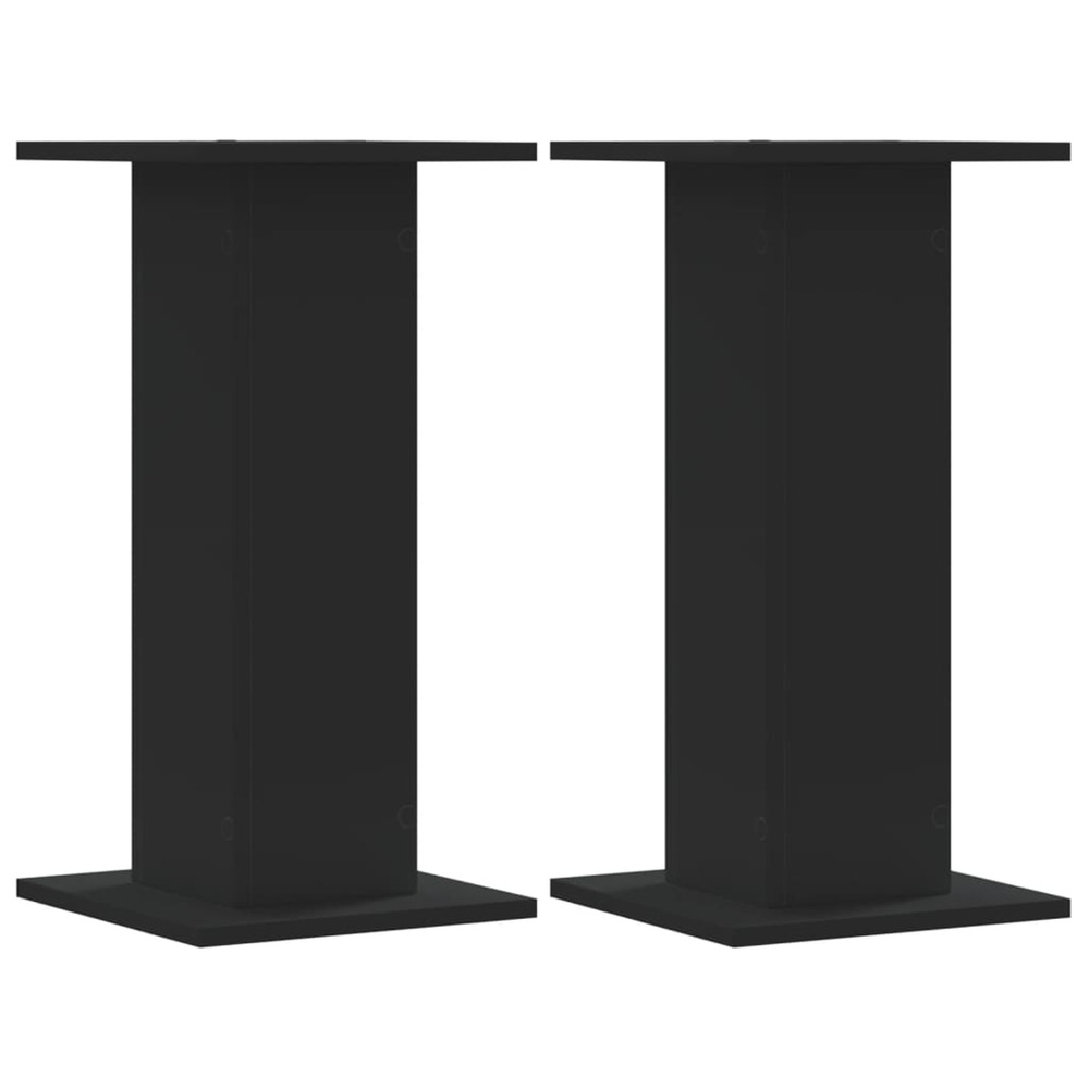 Supports pour plantes 2 pcs noir 30x30x60 cm bois d'ingénierie