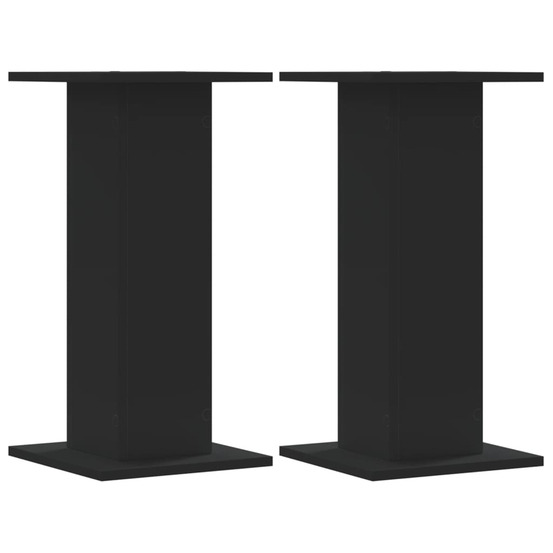 Supports pour plantes 2 pcs noir 30x30x60 cm bois d'ingénierie