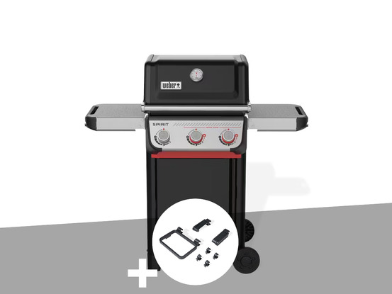 Barbecue à gaz spirit e-325 + set d'accessoires clipsables works