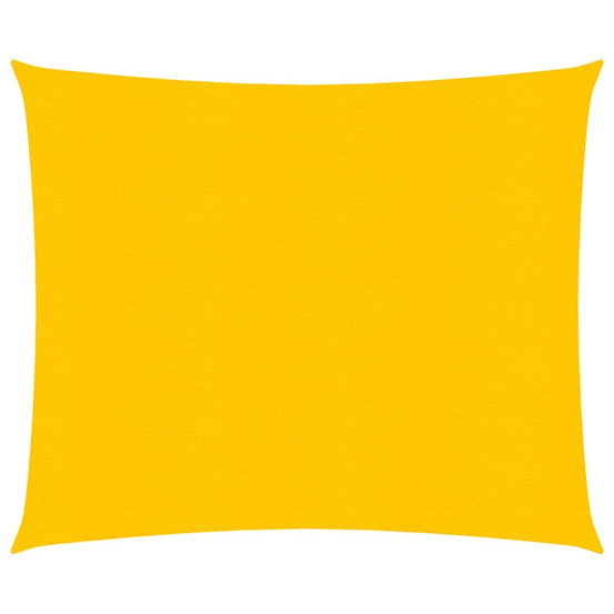 Voile d'ombrage 160 g/m² carré jaune 4x4 m pehd