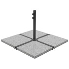 Plaque de poids carrée pour parasol granit 25 kg gris
